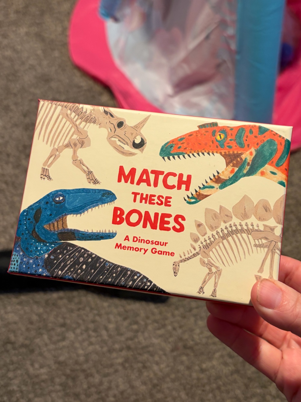 Match These Bones Dinosaur Memory Game - Multicolor